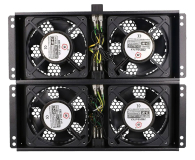 Akcesorium do szafy RACK ExtraLink  Wentylator do szaf 19" 230V 350x320x50mm (czarna)